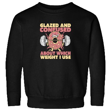 Discover Fitness Donut Funny Donut Gym Sweatshirts