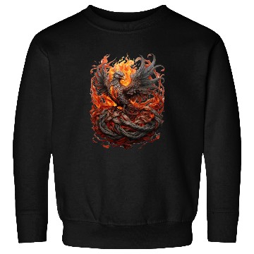 Discover Phoenix Ascendant: Majestic Bird Design Sweatshirts
