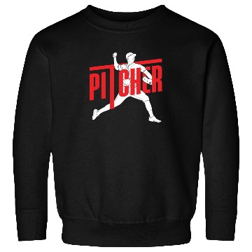 Discover Funny Baseball Gift Pitcher Sweatshirts
