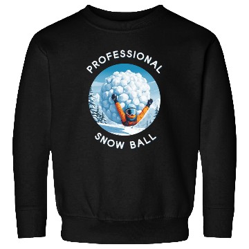 Discover professional snow ball funny skiing Sweatshirts