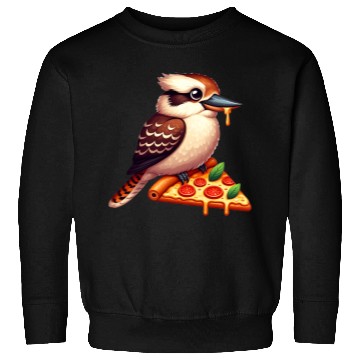Discover Kookaburra is enjoying a delicious pizza Sweatshirts
