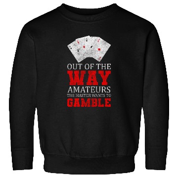 Discover Player Deck Poker Face Sweatshirts