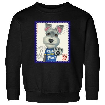 Discover Cute Funny Schnauzer Stamp Sweatshirts