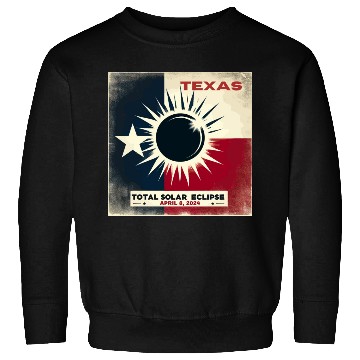 Discover Texas Total solar eclipse 2024 Sweatshirts