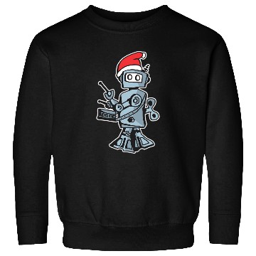 Discover 25 Hour Holiday Radio Show robot solo Sweatshirts