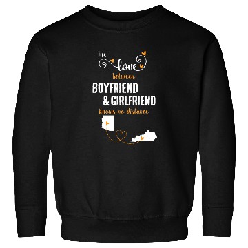 Discover Love Between BF And GF Arizonna To Kentucky Gift Sweatshirts
