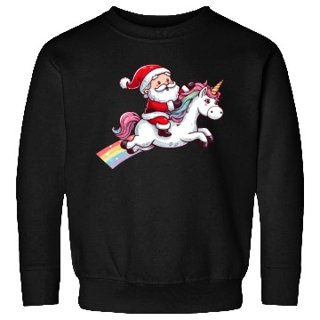 Discover Santa Riding Unicorn Sweatshirts