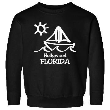 Discover Hollywood Florida Sailboat Souvenirs Gifts Sweatshirts