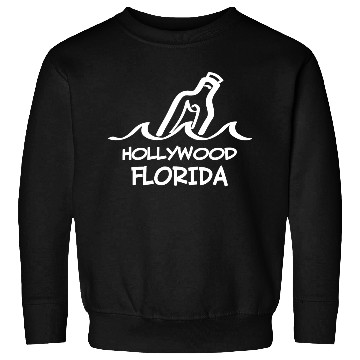 Discover Hollywood Florida Message In A Bottle Souvenirs Sweatshirts
