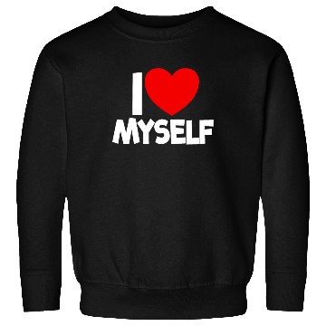 Discover I Love Myself Red Heart Self Love Affirmation Sweatshirts
