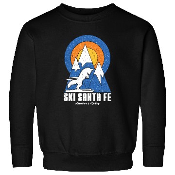 Discover Retro Ski Santa Fe White Fox Sweatshirts