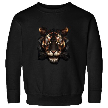 Discover Geometric Tiger Animation Sweatshirts