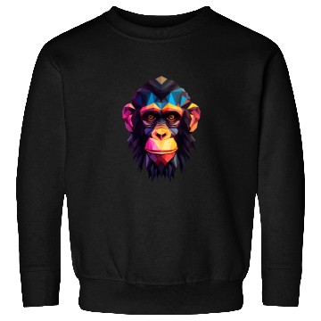 Discover Geometric Style Chimpanzee Sweatshirts