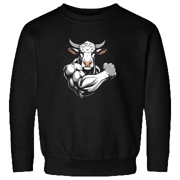 Discover Workout Gym Cow Sweatshirts