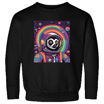 Discover Psychedelic Lemur Astronaut Sweatshirts