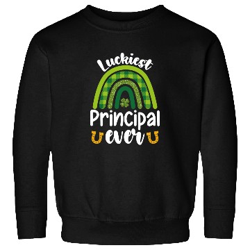 Discover Luckiest Principal Ever School St Patrick's Day Sweatshirts