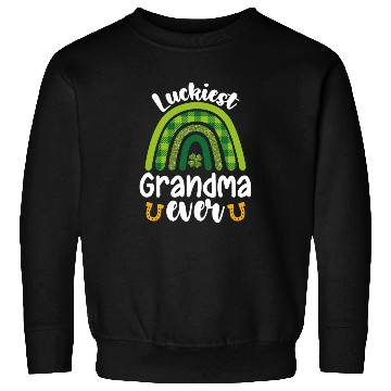 Discover Luckiest Grandma Ever Family St Patrick's Day Sweatshirts