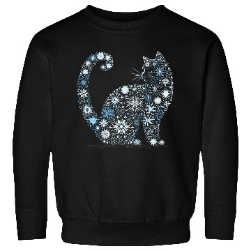 Discover Christmas Cat Snowflakes Sweatshirts