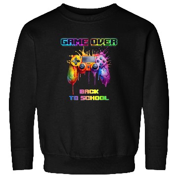 Discover Game Over Back To School First Day School Gaming Sweatshirts