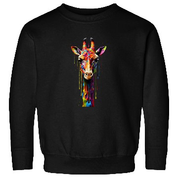 Discover Rainbow Giraffe Sweatshirts