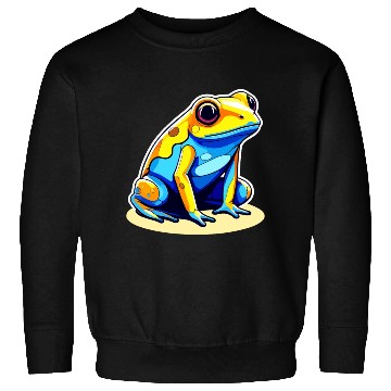 Discover Golden Poison Frog Illustration Sweatshirts