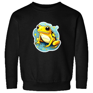 Discover Golden Poison Frog Illustration Sweatshirts