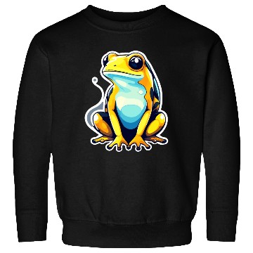 Discover Golden Poison Frog Illustration Sweatshirts
