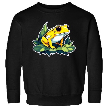 Discover Golden Poison Frog Illustration Sweatshirts