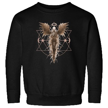 Discover Angel Skeleton Geometric Witchcraft Ethereal Gothi Sweatshirts