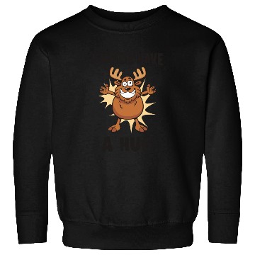 Discover I Moose Have A Hug Funny Elk Moose Sweatshirts