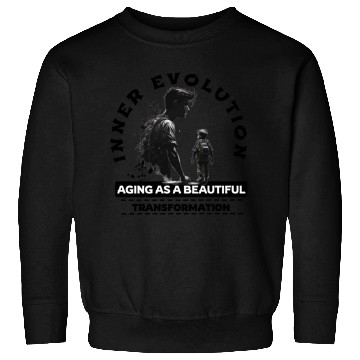 Discover Inner Evolution Aging asa Beautiful Transformation Sweatshirts