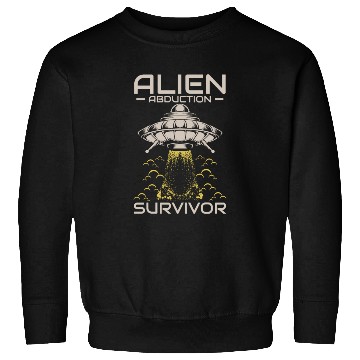 Discover Alien, Aliens, UFO, UAP, Space Unknown Flight Sweatshirts