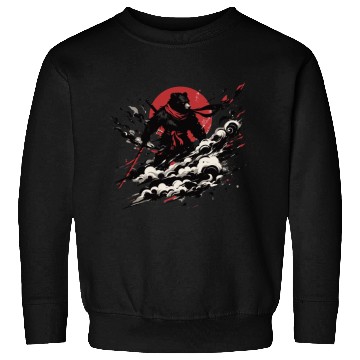 Discover Cool Ninja Bear Japan Retro Vintage Sweatshirts
