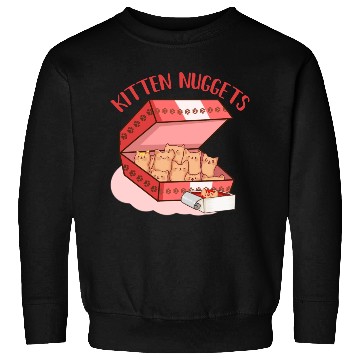 Discover Funny Kittens as Chicken Nuggets, Cat Lover Sweatshirts