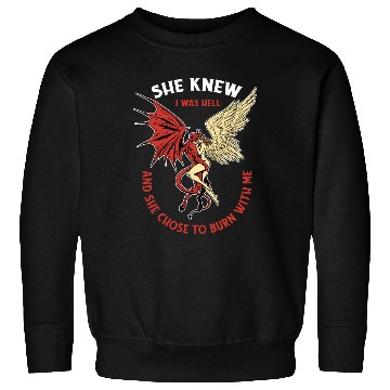Discover Infernal Angel Passion Flames Sweatshirts
