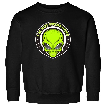 Discover Alien, Aliens, UFO, UAP, Space Unknown Flight Sweatshirts