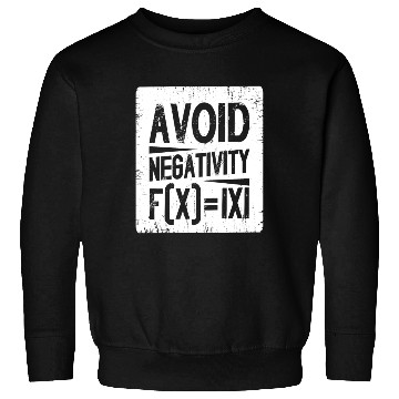 Discover Avoid Negativity Absolute Value Equation Vintage Sweatshirts