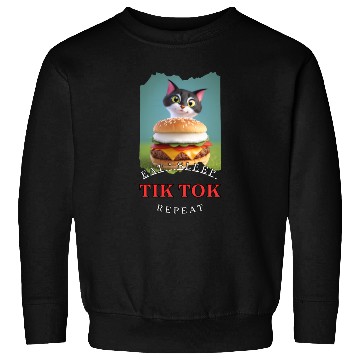 Discover Eat Sleep Tik Tok Repeat Sweatshirts