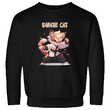 Discover Funny Karate Cat MMA Kawaii Martial Arts Sweatshirts