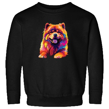 Discover Watercolor Colorful Chow Chow Sweatshirts