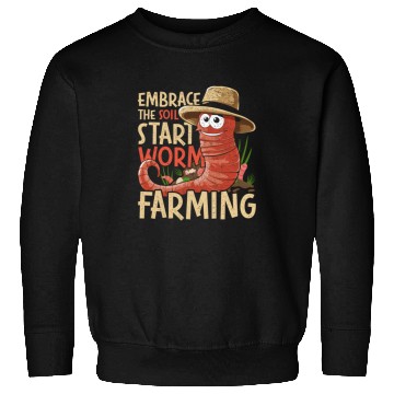 Discover Worm Farming Vermiculture Sweatshirts