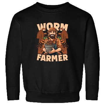 Discover Worm Farming Vermiculture Worm Farmer Sweatshirts