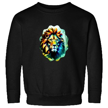 Discover Lion Abstract Art Sweatshirts