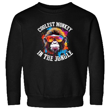 Discover Coolest Monkey In The Jungle Sweatshirts