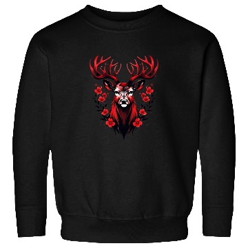 Discover deer face cute fits winter Sweatshirts