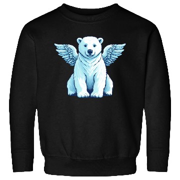 Discover Bear Polar Bear Angel Wings Sweatshirts