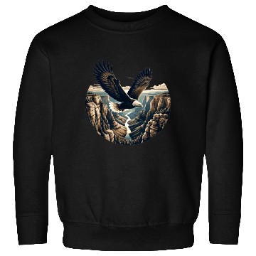 Discover Eagle soars over canyon Sweatshirts
