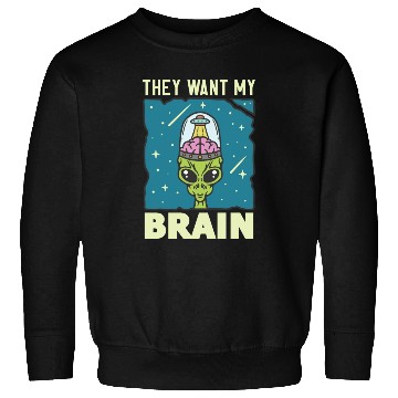 Discover Alien, Aliens, UFO, UAP, Space Unknown Flight Sweatshirts
