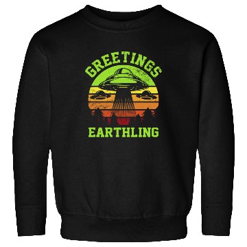 Discover Alien, Aliens, UFO, UAP, Space Unknown Flight Sweatshirts