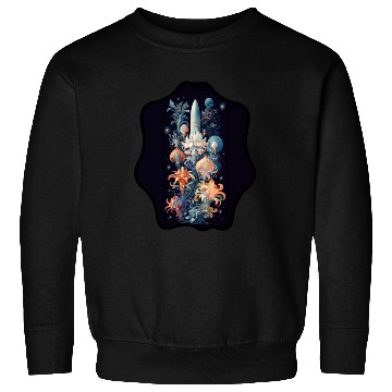 Discover space flower Sweatshirts